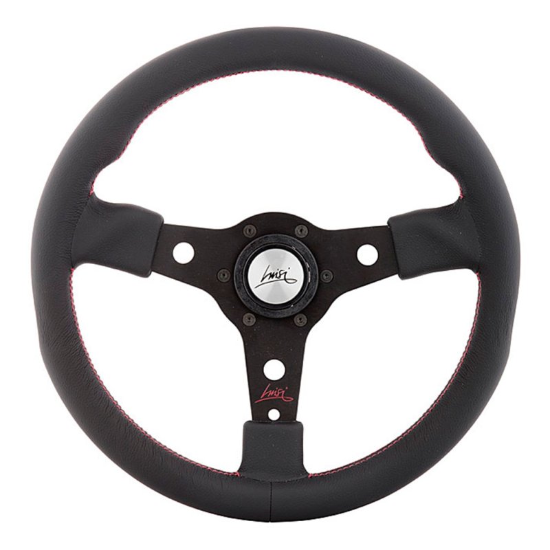 Luisi Racing Sportlenkrad Leder schwarz mit TÜV Prüfbericht